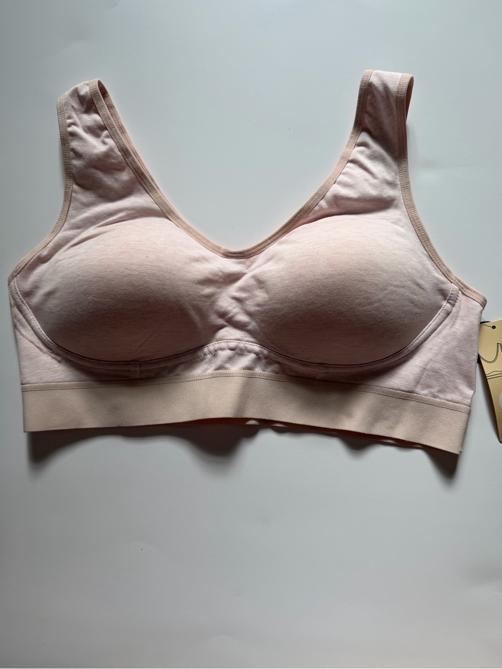 NWT Truekind Comfort Cotton Bralette Pink Size Large L